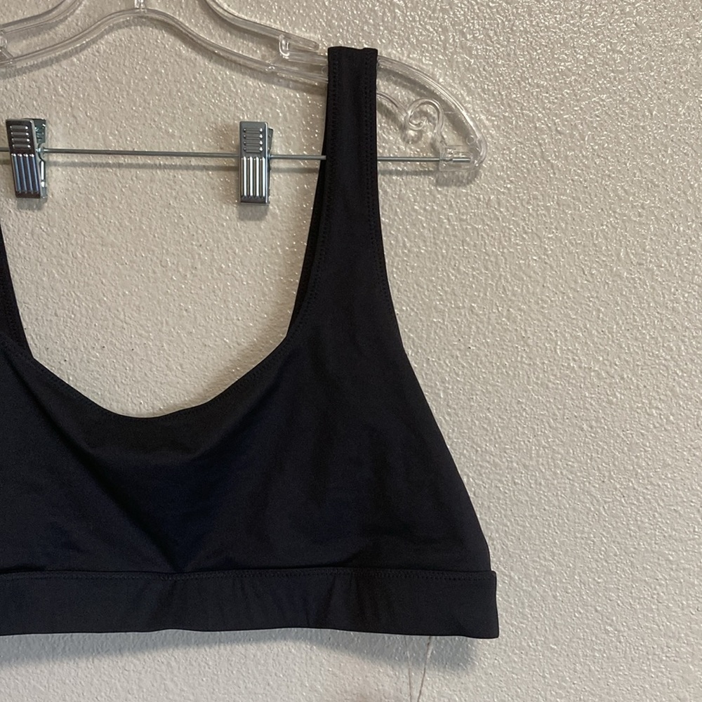 SKIMS Recycled Swim Tank Bikini Top in Onyx (Size 3X) - Picture 5 of 8